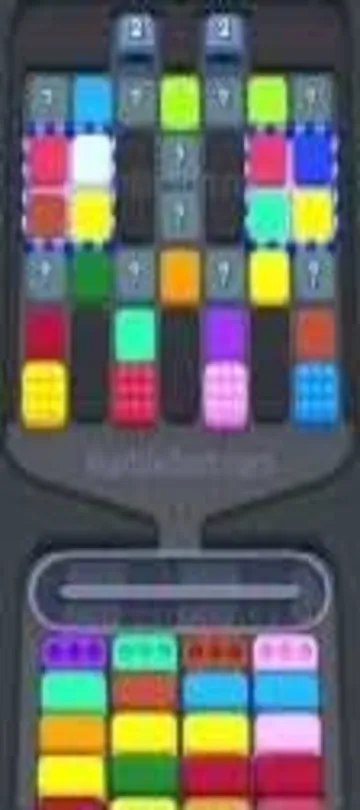 Marble Sort level 297 opening board — Mystery Box Blockade
