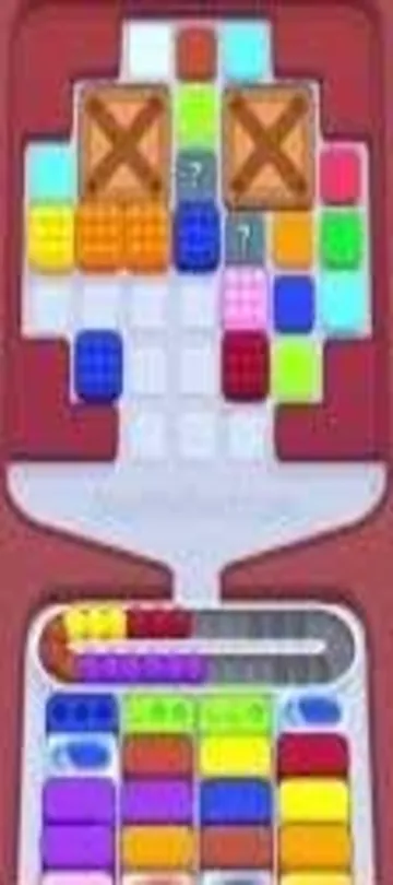 Marble Sort level 299 mid-solve board Marble Sort level 299 mid-solve board