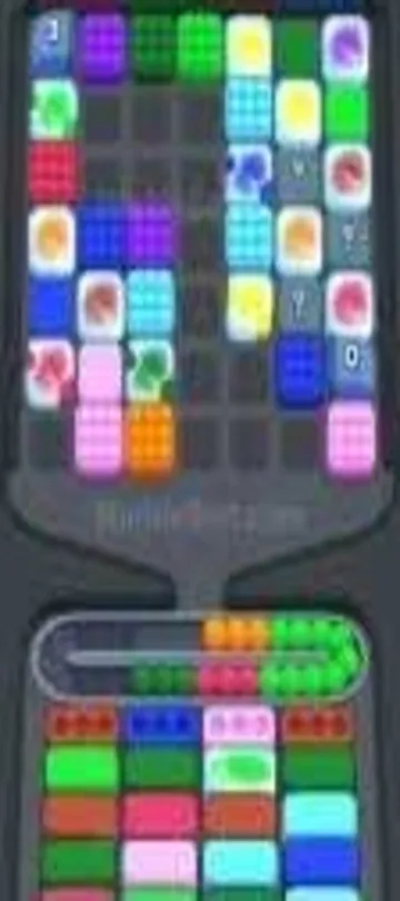 Marble Sort level 300 mid-solve board