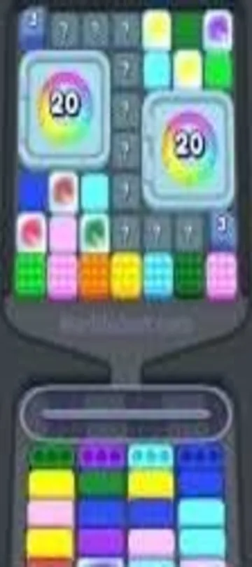Marble Sort level 300 opening board — Giant line Lock and Left-Side Mystery Trap