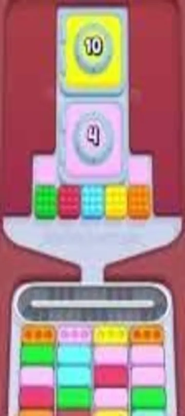 Marble Sort level 302 opening board — Center Column Gift Box Trap