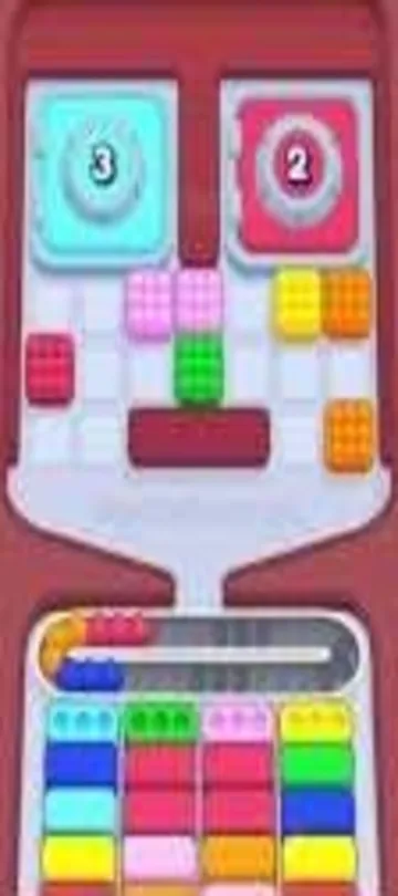Marble Sort level 303 mid-solve board