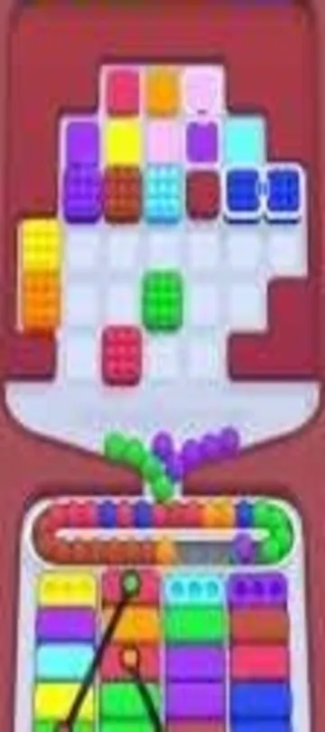 Marble Sort level 305 mid-solve board