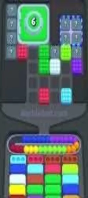 Marble Sort level 307 mid-solve board
