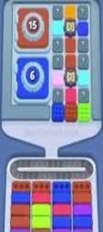 Marble Sort level 313 opening board — Lock and Key Arrow Trap