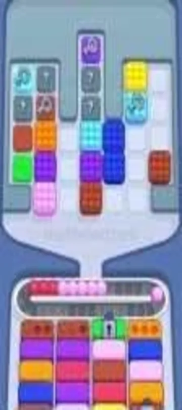 Marble Sort level 315 mid-solve board