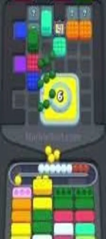 Marble Sort level 317 mid-solve board