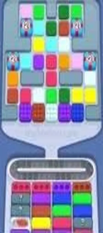 Marble Sort level 318 opening board — Iced Box Flanks and Crate Trap