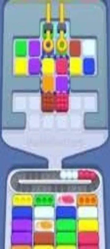 Marble Sort level 319 mid-solve board