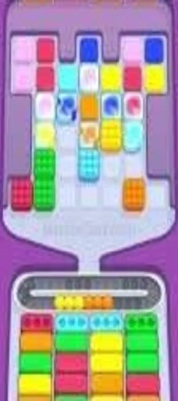 Marble Sort level 321 mid-solve board