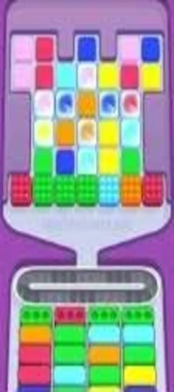 Marble Sort level 321 opening board — Four Gift Box Blockade