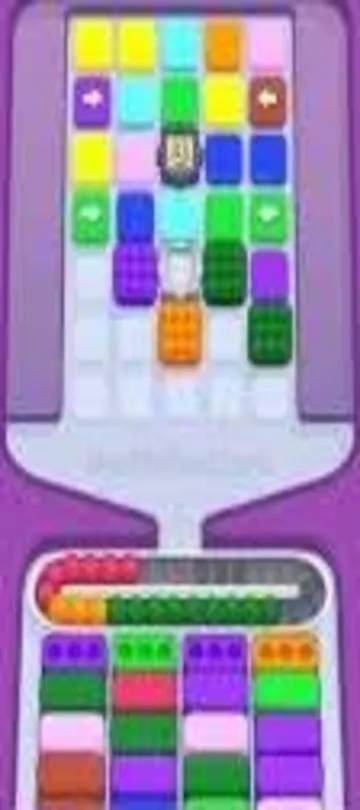 Marble Sort level 322 mid-solve board