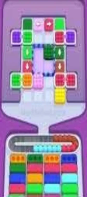 Marble Sort level 323 mid-solve board