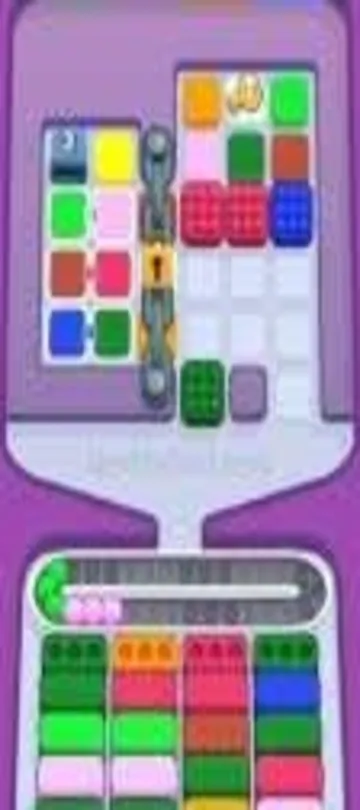 Marble Sort level 325 mid-solve board