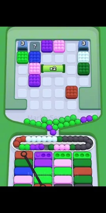 Marble Sort level 332 mid-solve board Marble Sort level 332 mid-solve board