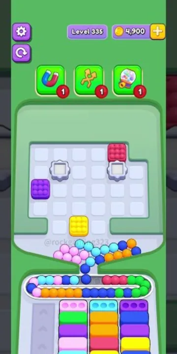 Marble Sort level 335 final board