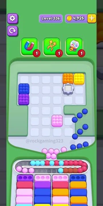 Marble Sort level 336 final board