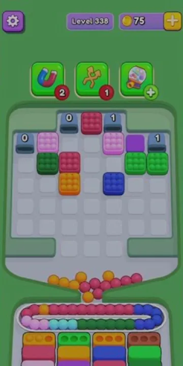 Marble Sort level 338 final board