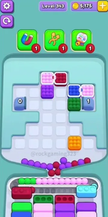 Marble Sort level 343 final board