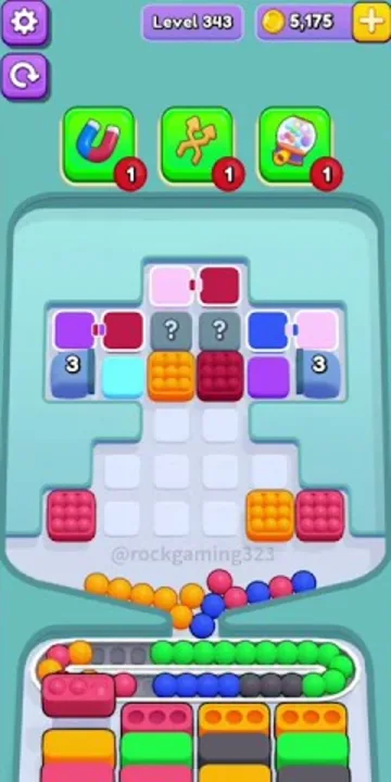 Marble Sort level 343 opening board — The Mystery-Sealed Feed