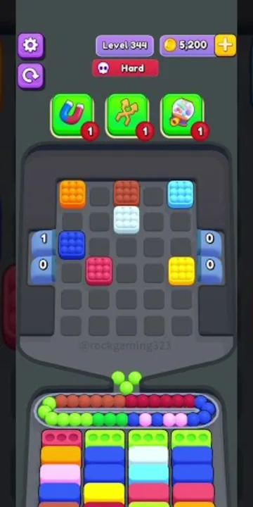 Marble Sort level 344 final board