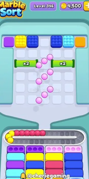 Marble Sort level 346 final board