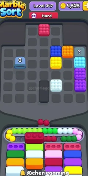 Marble Sort level 347 final board Marble Sort level 347 final board