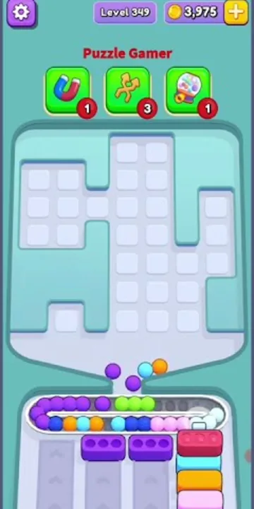 Marble Sort level 349 final board