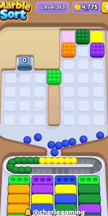 Marble Sort level 353 final board