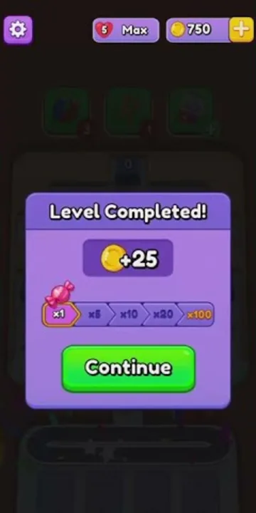 Marble Sort level 355 final board