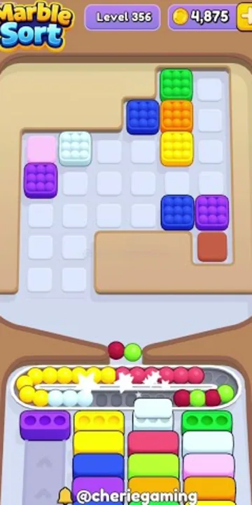 Marble Sort level 356 final board Marble Sort level 356 final board