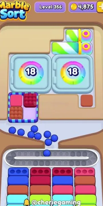 Marble Sort level 356 opening board — The Rainbow Countdown Marble Sort level 356 opening board — The Rainbow Countdown