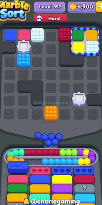 Marble Sort level 357 final board