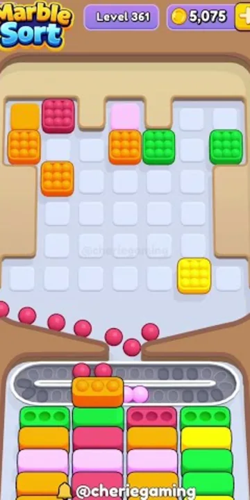 Marble Sort level 361 final board