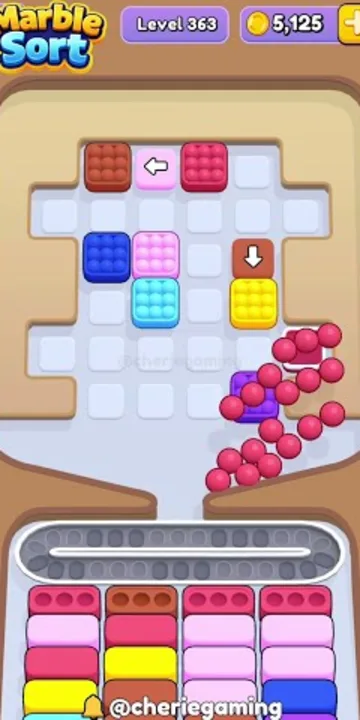 Marble Sort level 363 final board