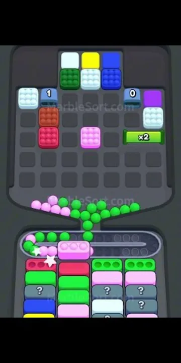 Marble Sort level 364 final board