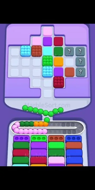 Marble Sort level 365 mid-solve board Marble Sort level 365 mid-solve board