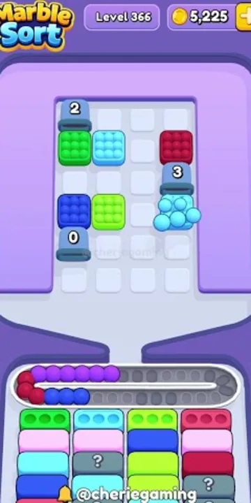 Marble Sort level 366 final board