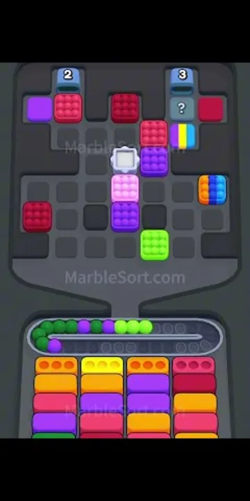 Marble Sort level 367 mid-solve board