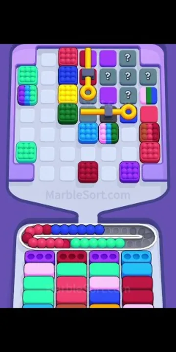 Marble Sort level 369 mid-solve board