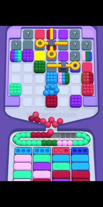 Marble Sort level 369 opening board — The Locked and Sealed Tray