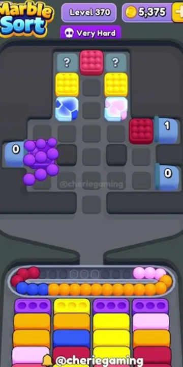 Marble Sort level 370 final board Marble Sort level 370 final board