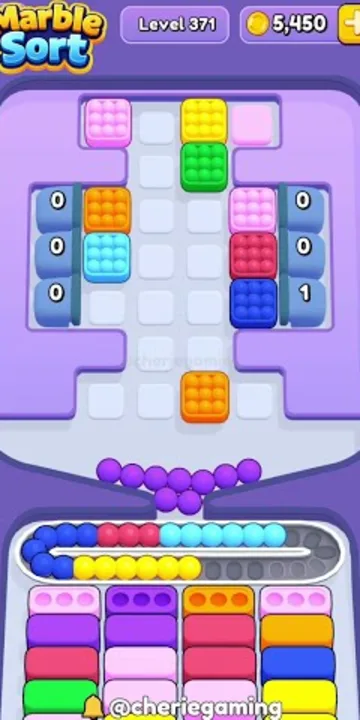 Marble Sort level 371 final board