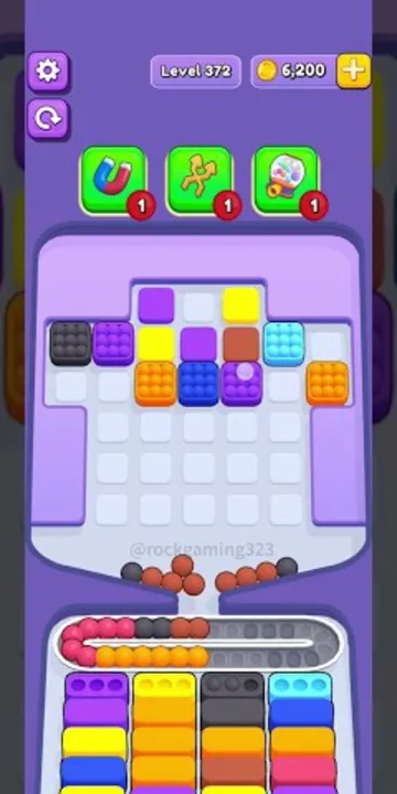 Marble Sort level 372 final board