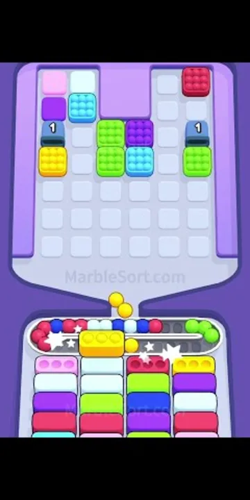 Marble Sort level 373 final board