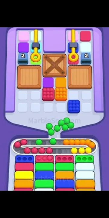 Marble Sort level 373 opening board — The Crate-Plugged Tray