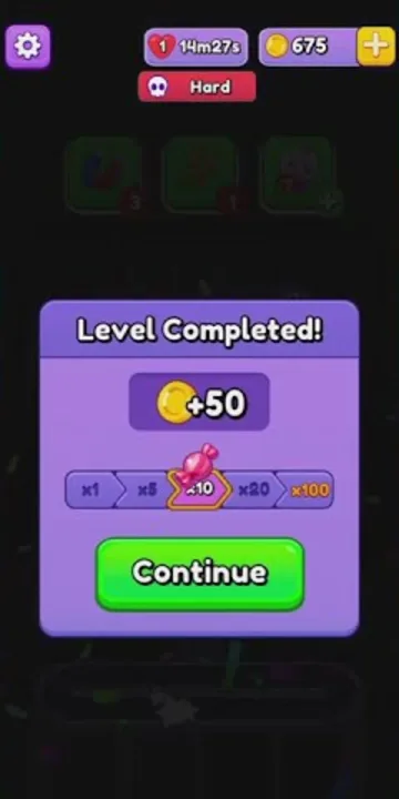 Marble Sort level 377 final board
