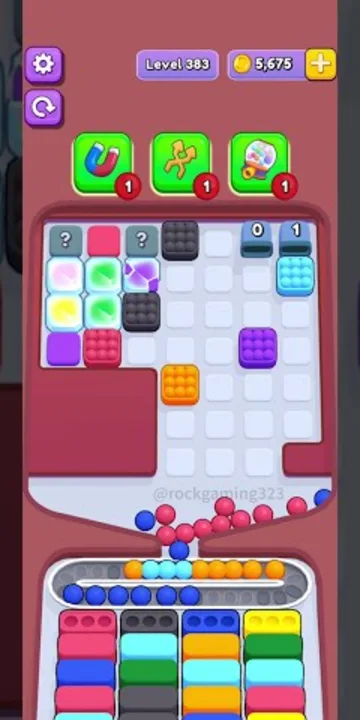 Marble Sort level 383 final board