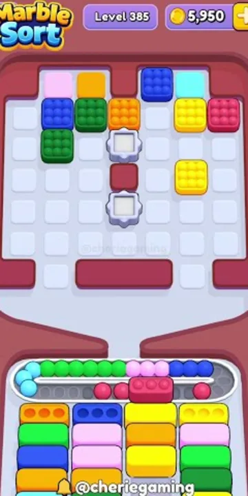 Marble Sort level 385 final board Marble Sort level 385 final board