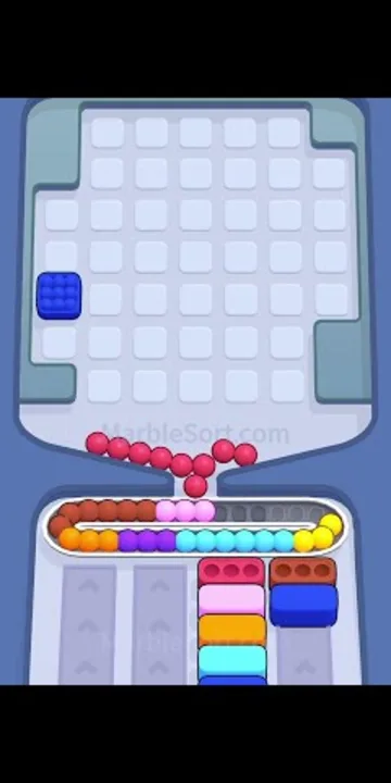 Marble Sort level 386 final board